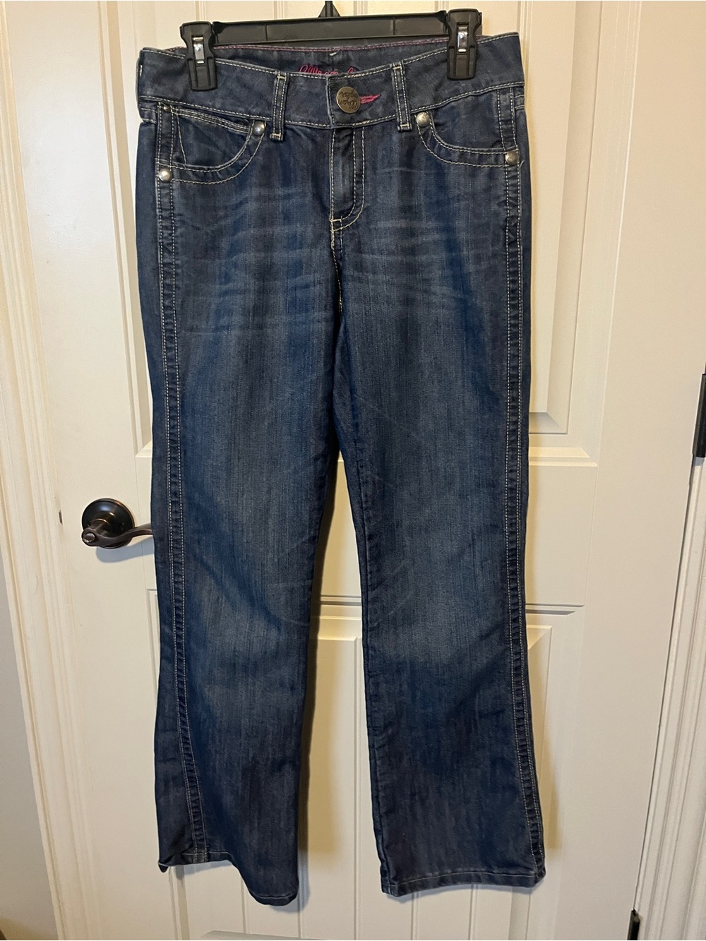 Wrangler Dark Blue Boot Cut Jeans for Women